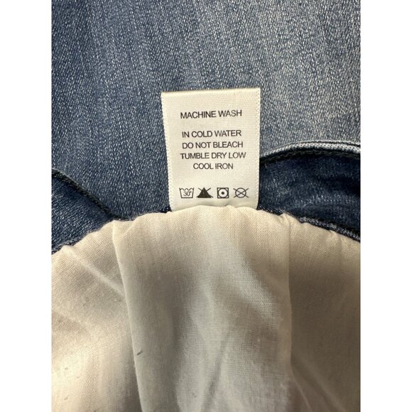 Judy Blue Distressed Cropped Skinny Jeans W/ Frayed Hem & Ripped Details Sz 22W - Picture 13 of 15